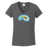 Ladies Heavy Cotton ™ 100% Cotton V Neck T Shirt Thumbnail