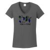 Ladies Heavy Cotton ™ 100% Cotton V Neck T Shirt Thumbnail