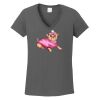 Ladies Heavy Cotton ™ 100% Cotton V Neck T Shirt Thumbnail