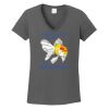 Ladies Heavy Cotton ™ 100% Cotton V Neck T Shirt Thumbnail