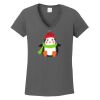 Ladies Heavy Cotton ™ 100% Cotton V Neck T Shirt Thumbnail