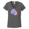 Ladies Heavy Cotton ™ 100% Cotton V Neck T Shirt Thumbnail