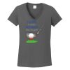 Ladies Heavy Cotton ™ 100% Cotton V Neck T Shirt Thumbnail