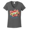 Ladies Heavy Cotton ™ 100% Cotton V Neck T Shirt Thumbnail