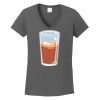Ladies Heavy Cotton ™ 100% Cotton V Neck T Shirt Thumbnail