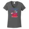 Ladies Heavy Cotton ™ 100% Cotton V Neck T Shirt Thumbnail