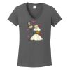 Ladies Heavy Cotton ™ 100% Cotton V Neck T Shirt Thumbnail