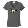 Ladies Heavy Cotton ™ 100% Cotton V Neck T Shirt Thumbnail