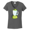 Ladies Heavy Cotton ™ 100% Cotton V Neck T Shirt Thumbnail