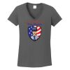 Ladies Heavy Cotton ™ 100% Cotton V Neck T Shirt Thumbnail