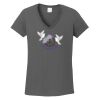 Ladies Heavy Cotton ™ 100% Cotton V Neck T Shirt Thumbnail