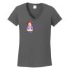 Ladies Heavy Cotton ™ 100% Cotton V Neck T Shirt Thumbnail