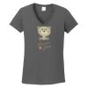 Ladies Heavy Cotton ™ 100% Cotton V Neck T Shirt Thumbnail