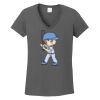 Ladies Heavy Cotton ™ 100% Cotton V Neck T Shirt Thumbnail