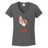 Ladies Heavy Cotton ™ 100% Cotton V Neck T Shirt Thumbnail