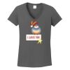 Ladies Heavy Cotton ™ 100% Cotton V Neck T Shirt Thumbnail
