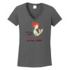 Ladies Heavy Cotton ™ 100% Cotton V Neck T Shirt Thumbnail