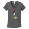 Ladies Heavy Cotton ™ 100% Cotton V Neck T Shirt Thumbnail