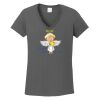 Ladies Heavy Cotton ™ 100% Cotton V Neck T Shirt Thumbnail