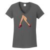 Ladies Heavy Cotton ™ 100% Cotton V Neck T Shirt Thumbnail