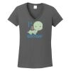 Ladies Heavy Cotton ™ 100% Cotton V Neck T Shirt Thumbnail