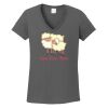 Ladies Heavy Cotton ™ 100% Cotton V Neck T Shirt Thumbnail