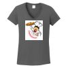 Ladies Heavy Cotton ™ 100% Cotton V Neck T Shirt Thumbnail