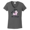 Ladies Heavy Cotton ™ 100% Cotton V Neck T Shirt Thumbnail