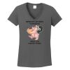 Ladies Heavy Cotton ™ 100% Cotton V Neck T Shirt Thumbnail