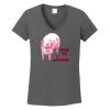 Ladies Heavy Cotton ™ 100% Cotton V Neck T Shirt Thumbnail