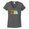 Ladies Heavy Cotton ™ 100% Cotton V Neck T Shirt Thumbnail