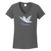 Ladies Heavy Cotton ™ 100% Cotton V Neck T Shirt Thumbnail
