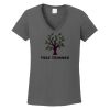 Ladies Heavy Cotton ™ 100% Cotton V Neck T Shirt Thumbnail