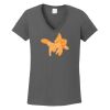 Ladies Heavy Cotton ™ 100% Cotton V Neck T Shirt Thumbnail