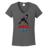 Ladies Heavy Cotton ™ 100% Cotton V Neck T Shirt Thumbnail