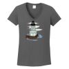 Ladies Heavy Cotton ™ 100% Cotton V Neck T Shirt Thumbnail