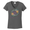 Ladies Heavy Cotton ™ 100% Cotton V Neck T Shirt Thumbnail