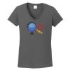 Ladies Heavy Cotton ™ 100% Cotton V Neck T Shirt Thumbnail