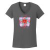 Ladies Heavy Cotton ™ 100% Cotton V Neck T Shirt Thumbnail