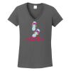 Ladies Heavy Cotton ™ 100% Cotton V Neck T Shirt Thumbnail
