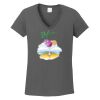 Ladies Heavy Cotton ™ 100% Cotton V Neck T Shirt Thumbnail