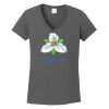 Ladies Heavy Cotton ™ 100% Cotton V Neck T Shirt Thumbnail