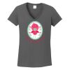 Ladies Heavy Cotton ™ 100% Cotton V Neck T Shirt Thumbnail