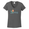 Ladies Heavy Cotton ™ 100% Cotton V Neck T Shirt Thumbnail