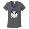 Ladies Heavy Cotton ™ 100% Cotton V Neck T Shirt Thumbnail