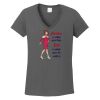 Ladies Heavy Cotton ™ 100% Cotton V Neck T Shirt Thumbnail