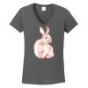 Ladies Heavy Cotton ™ 100% Cotton V Neck T Shirt Thumbnail