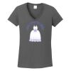 Ladies Heavy Cotton ™ 100% Cotton V Neck T Shirt Thumbnail
