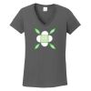 Ladies Heavy Cotton ™ 100% Cotton V Neck T Shirt Thumbnail