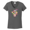 Ladies Heavy Cotton ™ 100% Cotton V Neck T Shirt Thumbnail